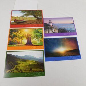 Lot of 5 Fresh Air Fund Folded Blank Note Cards Dream Inspire Adventure Explore